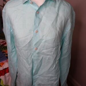 MC2 Saint Barth Aqua Button Down Shirt